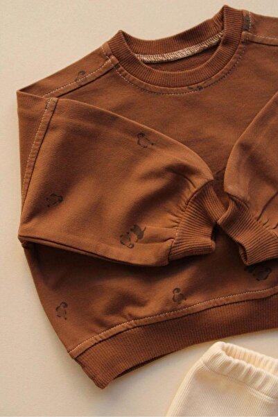 OhlalaKoala Coffee Penguin Baby Bottom Top Set