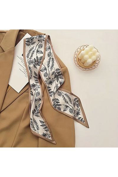 MAHLA Design Scarf, Thin Shawl, Neck Wrap, Bag Accessory, Hair Accessory