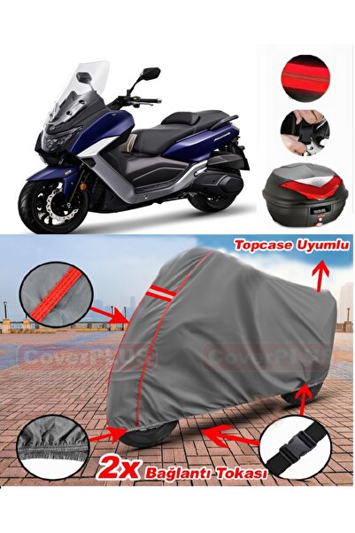 CoverPlus Sym Maxi 400I Abs Rear Bag Compatible Motor Tarpaulin Motorcycle Ta...