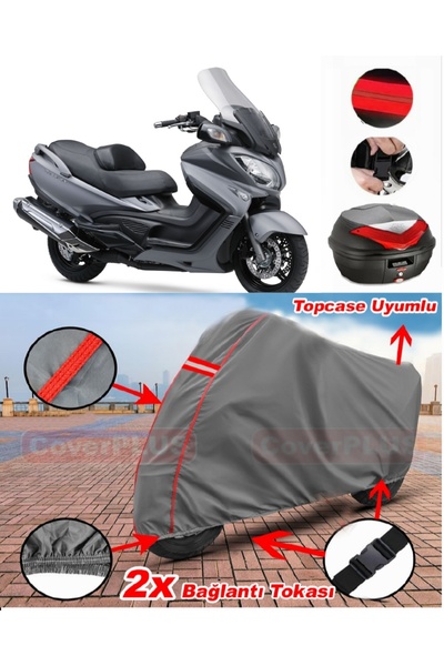 CoverPlus Suzuki Burgman an 650 Abs Rear Bag Compatible Motor Tarpaulin Motor...