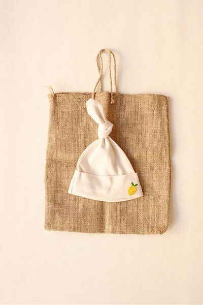 OhlalaKoala Lemon Embroidered Newborn Hat