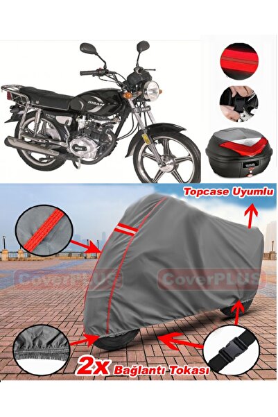 CoverPlus Bisan Toprak Wrc 100 Rear Bag Compatible Motor Tarpaulin Motorcycle...
