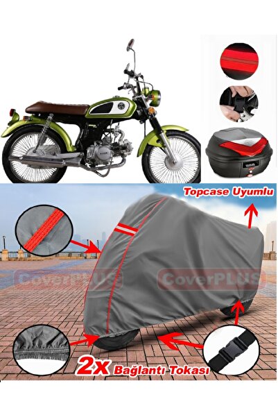 CoverPlus غطاء محرك السيارة المتوافق مع حقيبة Kuba RX9 50، مشمع للدراجة النار...