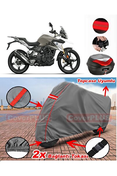 CoverPlus Bmw G 310 GS حقيبة خلفية متوافقة مع قماش القنب للدراجات النارية بال...