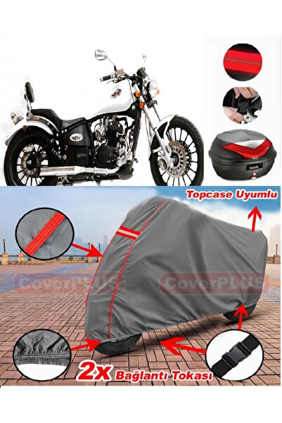 CoverPlus Asian Ghost 350 Back Bag Compatible Motor Tarpaulin Motorcycle Tarp...