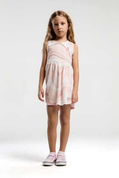 U.S. Polo Assn. 4-9 Years Old Licensed Us Polo Assn Girl's Dress-Salmon