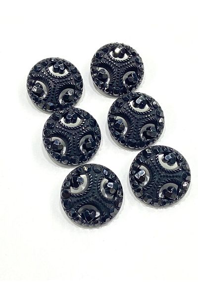 karantuhafiye Coat Coat Button / Black 2,8 cm / M2617