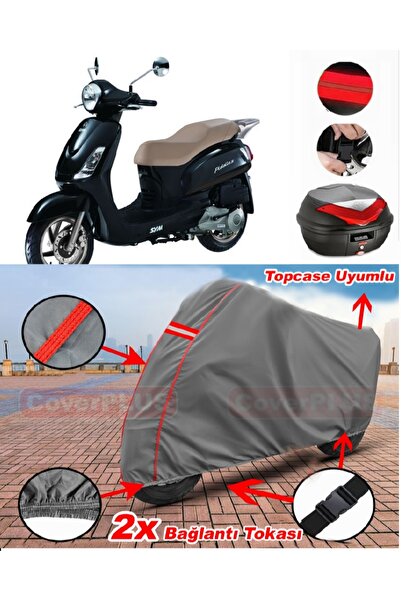 CoverPlus Sym Fiddle II 125 حقيبة ظهر متوافقة مع قماش القنب للدراجات النارية ...