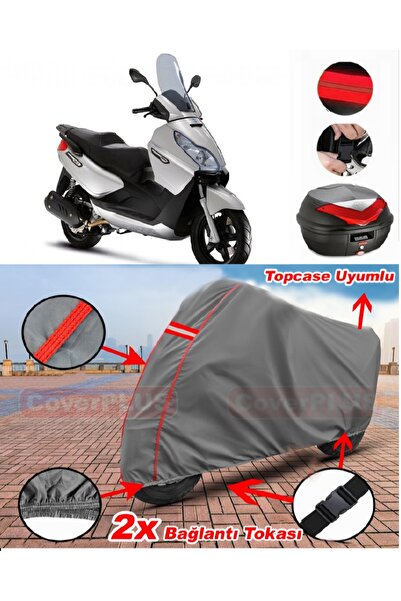 CoverPlus بياجيو X7 EVO 300 حقيبة خلفية متوافقة مع القماش المشمع للدراجات الن...