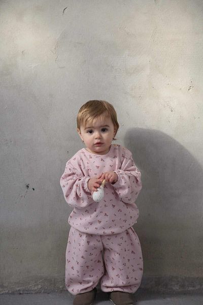 OhlalaKoala Pink Floral Printed Baggy Suit