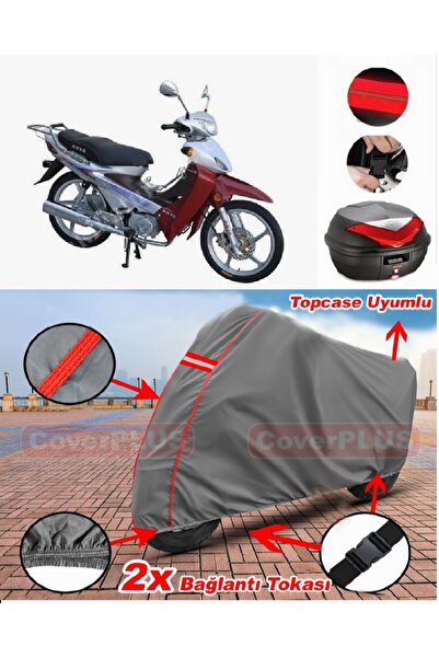 CoverPlus Asian as 100-8 Backbag Compatible Motor Tarpaulin Motorcycle Tarpau...
