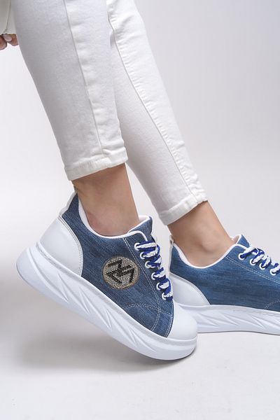 Riccon Tenis Libtihne pentru femei 0012238   Blugi albastru