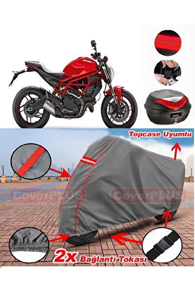 CoverPlus Ducati Monster 797 Plus Rear Bag Compatible Motor Tarpaulin Motorcy...