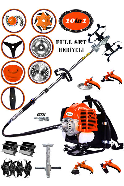 Wacker Pro Alman Ws-5200 Arazi Seti 10 In 1 Sırt Tipi Tırpan Toprak Eşeleme A...