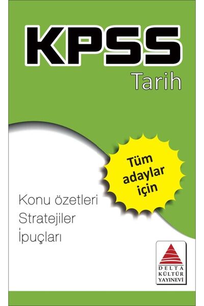 Delta Kültür Yayınevi Delta Kültür KPSS Tarih Strateji Kartları
