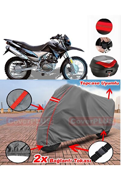 CoverPlus Arora Ar 200 Gy Cross Rear Bag Compatible Motor Tarpaulin Motorcycl...