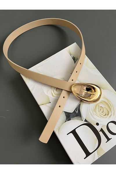 Babydoll Bag Women's Oval Gold Buckle Belt for Women, Trouser Belt, Coat Belt, Dress Belt, Shirt Belt