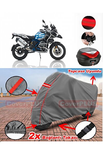 CoverPlus Bmw R 1200 GS Adventure حقيبة خلفية متوافقة مع قماش القنب للدراجات ...