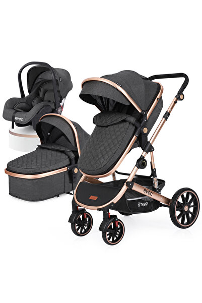Huggy Evoc 5 In 1 Çift Yönlü Travel Bebek Arabası Antrasit