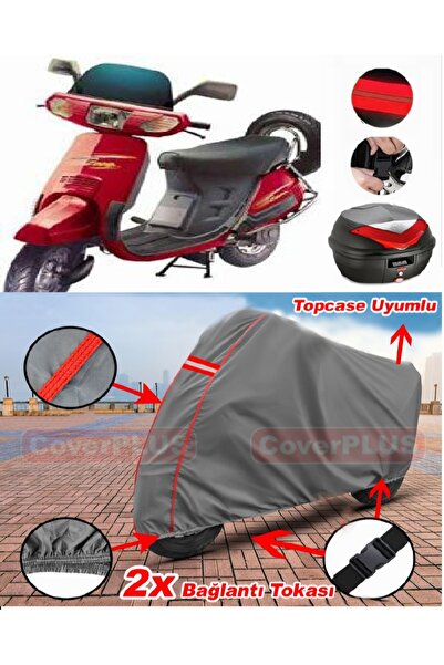 CoverPlus Honda Kinetic Dx Rear Bag Compatible Motor Tarpaulin Motorcycle Tar...
