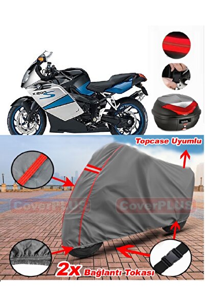 CoverPlus Bmw K 1200 S حقيبة خلفية متوافقة مع قماش القماش المشمع للدراجات الن...