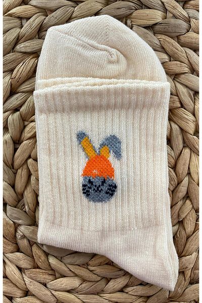 DoDe Flora Women's Cherry Patterned College Socks 6 Pairs Esinti