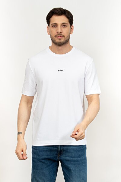 BOSS Erkek Bisiklet Yaka T-Shirt