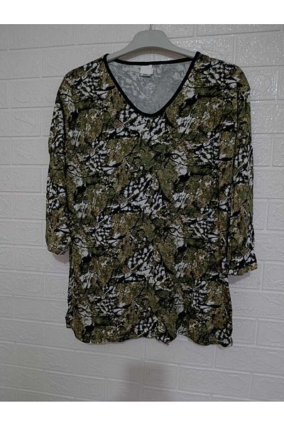 anne moda ankara Full Summer Capri Sleeve 95% Viscose Anti-Sweat Blouse