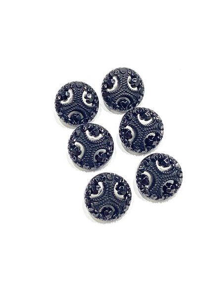 karantuhafiye Vest Cardigan Button / Black 1,5 cm / M2617