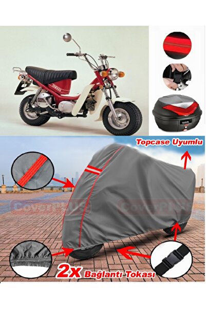 CoverPlus ياماها LB 70 تشابي حقيبة خلفية متوافقة مع قماش القنب للدراجات النار...