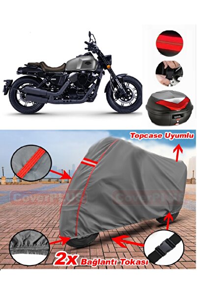 CoverPlus Rks K-Light 202 Rear Bag Compatible Motor Tarpaulin Motorcycle Tarp...