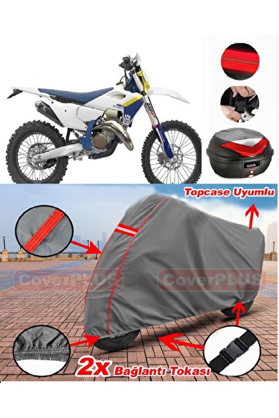 CoverPlus Husqvarna Te 125 Rear Bag Compatible Motor Tarpaulin Motorcycle Tar...