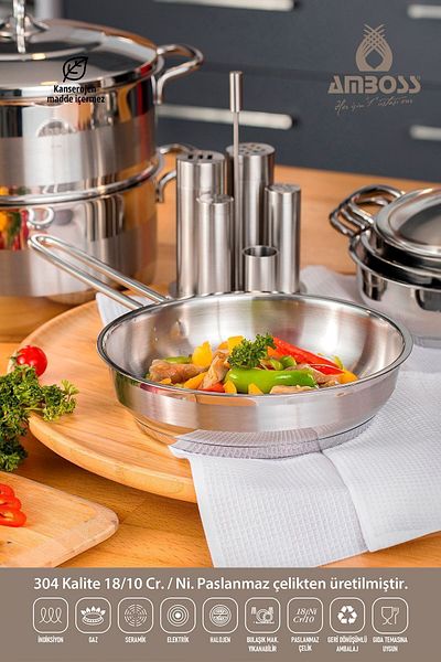 Amboss Saphire Stainless Steel Pan Without Lid 26X7 cm