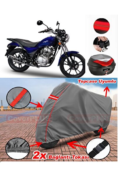 CoverPlus Motoran Fabio 150 حقيبة خلفية متوافقة مع قماش القنب للدراجات الناري...