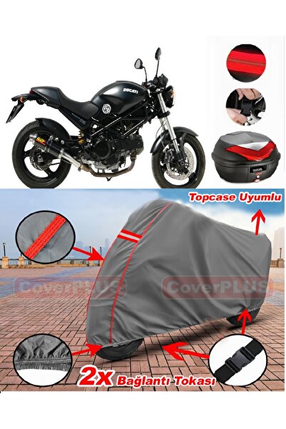 CoverPlus Ducati Monster 695 Rear Bag Compatible Motor Tarpaulin Motorcycle T...