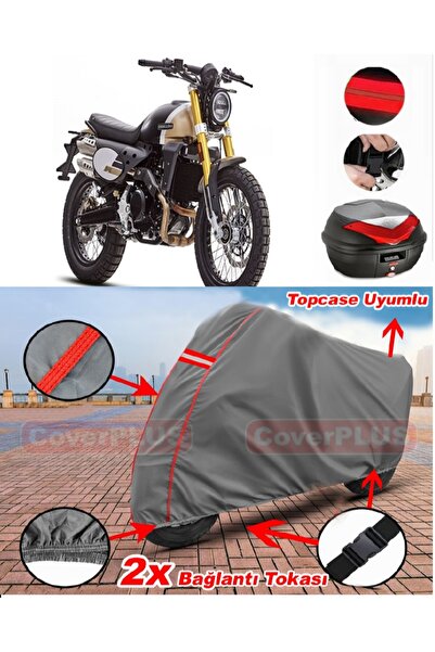 CoverPlus CABALLERO 500 Deluxe Topcase متوافق مع قماش القنب للدراجات النارية ...