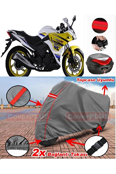 CoverPlus Lifan KPR 200 حقيبة خلفية متوافقة مع قماش القماش المشمع للدراجات ال...