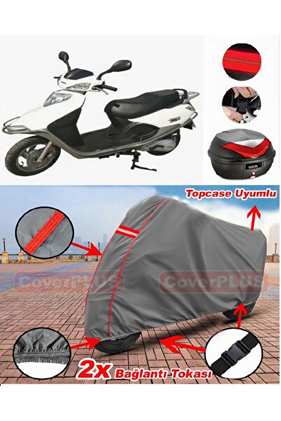 CoverPlus Arora Ar 100T-2B Back Bag Compatible Motor Tarpaulin Motorcycle Tar...