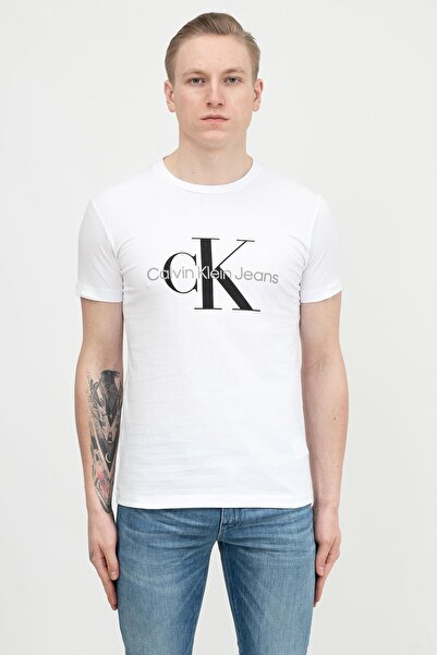 Calvin Klein Ανδρικό μπλουζάκι με λαιμόκοψη Core Monogram Slim Tee