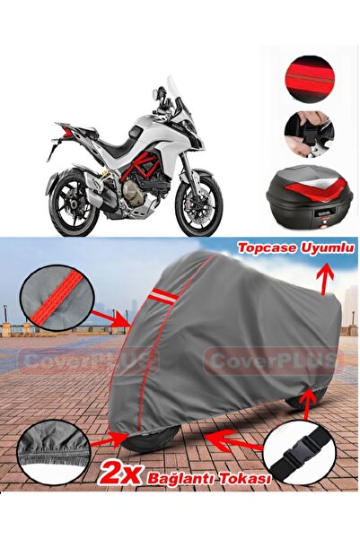 CoverPlus Ducati Multistrada 1200S Rear Bag Compatible Motor Tarpaulin Motorc...
