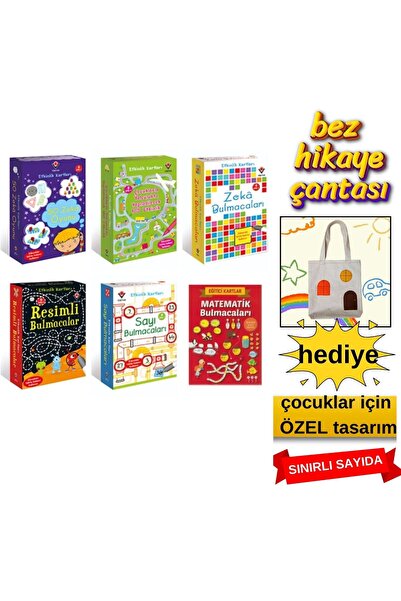 Tübitak Yayınları TÜBİTAK Etkinlik Kartları 6’lı Zeka Geliştirici Set | Eğlen...