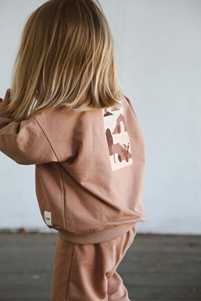 OhlalaKoala Milk Coffee Back Printed Seasonal Tracksuit Set