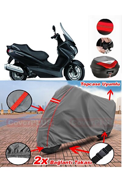 CoverPlus سوزوكي بورجمان UH 150 حقيبة خلفية متوافقة مع قماش القنب للدراجات ال...