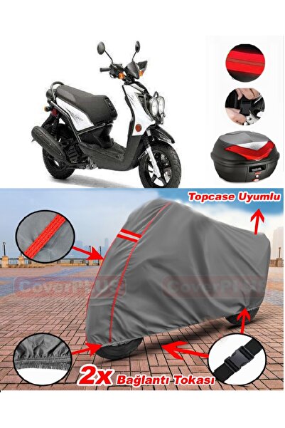 CoverPlus Ramzey QM 125T-10E حقيبة خلفية متوافقة مع قماش القنب للدراجات النار...