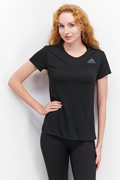 adidas Women Sportswear Fit Short Sleeve Running T-Shirts, Black