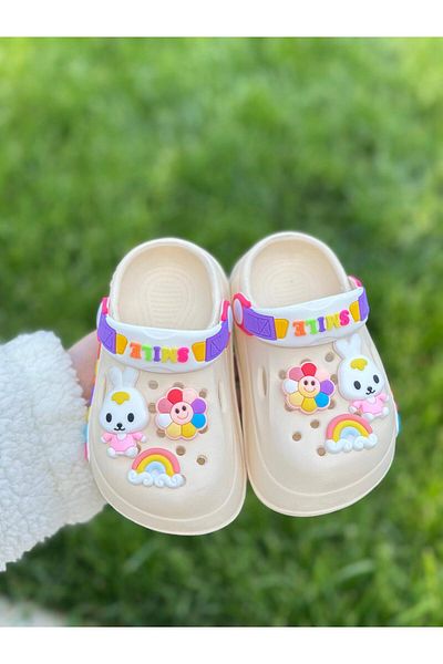 Bold Boutique Figured Children's Slippers, Pool Beach Slippers, Children's Sandals, Non-Slip Sole, Suitable for Kindergarten