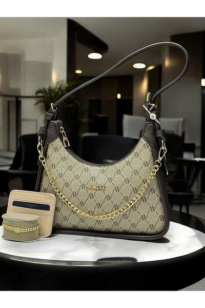 Armine Hand and Arm Bag Shoulder Bag with Card Holder and Bracelet Gift