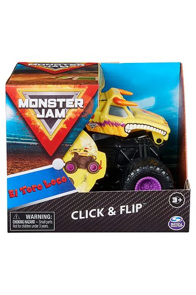 MONSTER Masinuta Monster Jam Click Flip - El Toro Loco