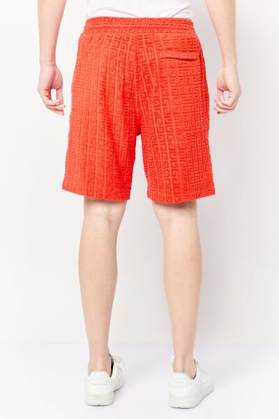 Givenchy Men Textured Basic Shorts, Orange