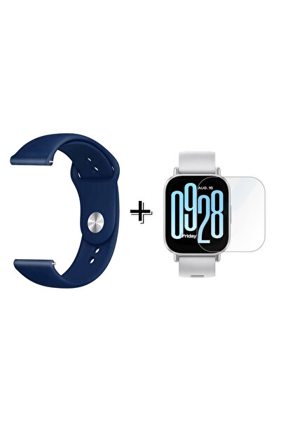 Forzacase Redmi Watch 5 Active ile uyumlu Silikon Kordon Kayış + Kırılmaz Cam...